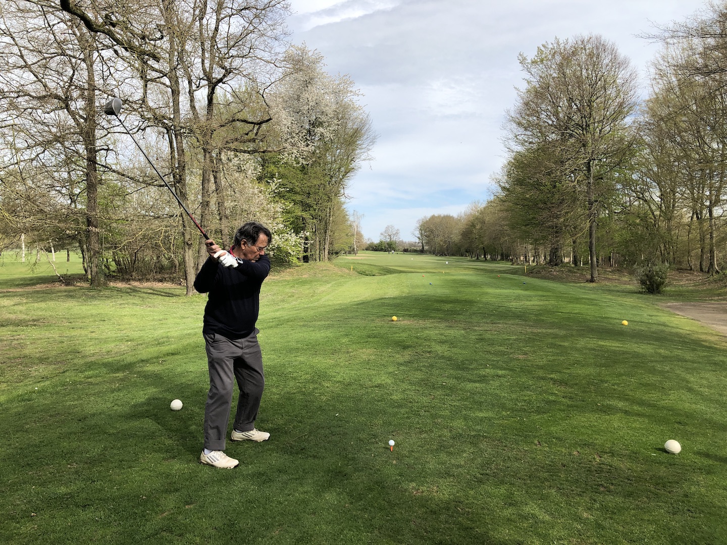 Félix Bigot au concours de drive sur le par 4 n°10