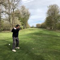 Félix Bigot au concours de drive sur le par 4 n°10