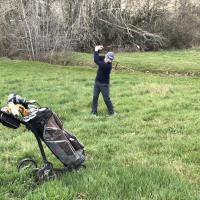 Superbe sortie de haut rough de Jean-Marc au par 4 n°6