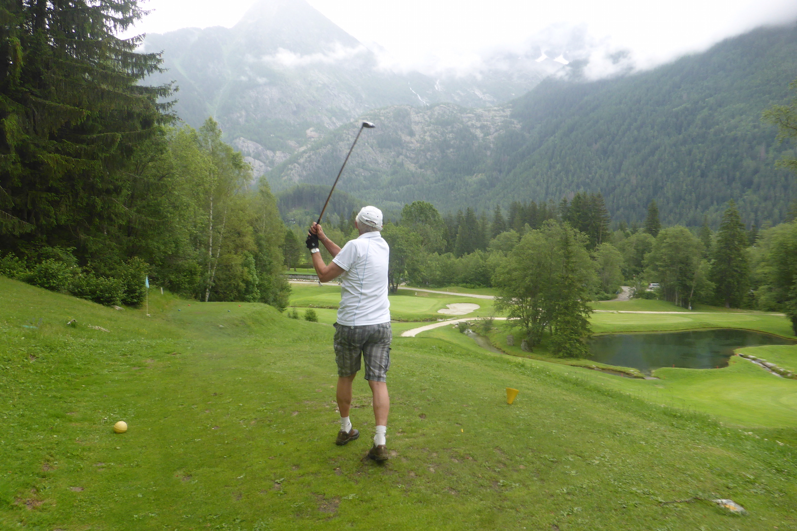 René Rigottier utilise le bois 5 sur le par 3 n°8