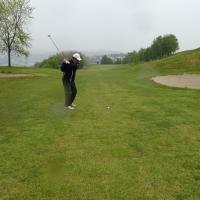 Yves en termine au n°13 sous une belle averse