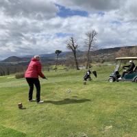 Drive de Myriam au départ du long long long par 4 n°16