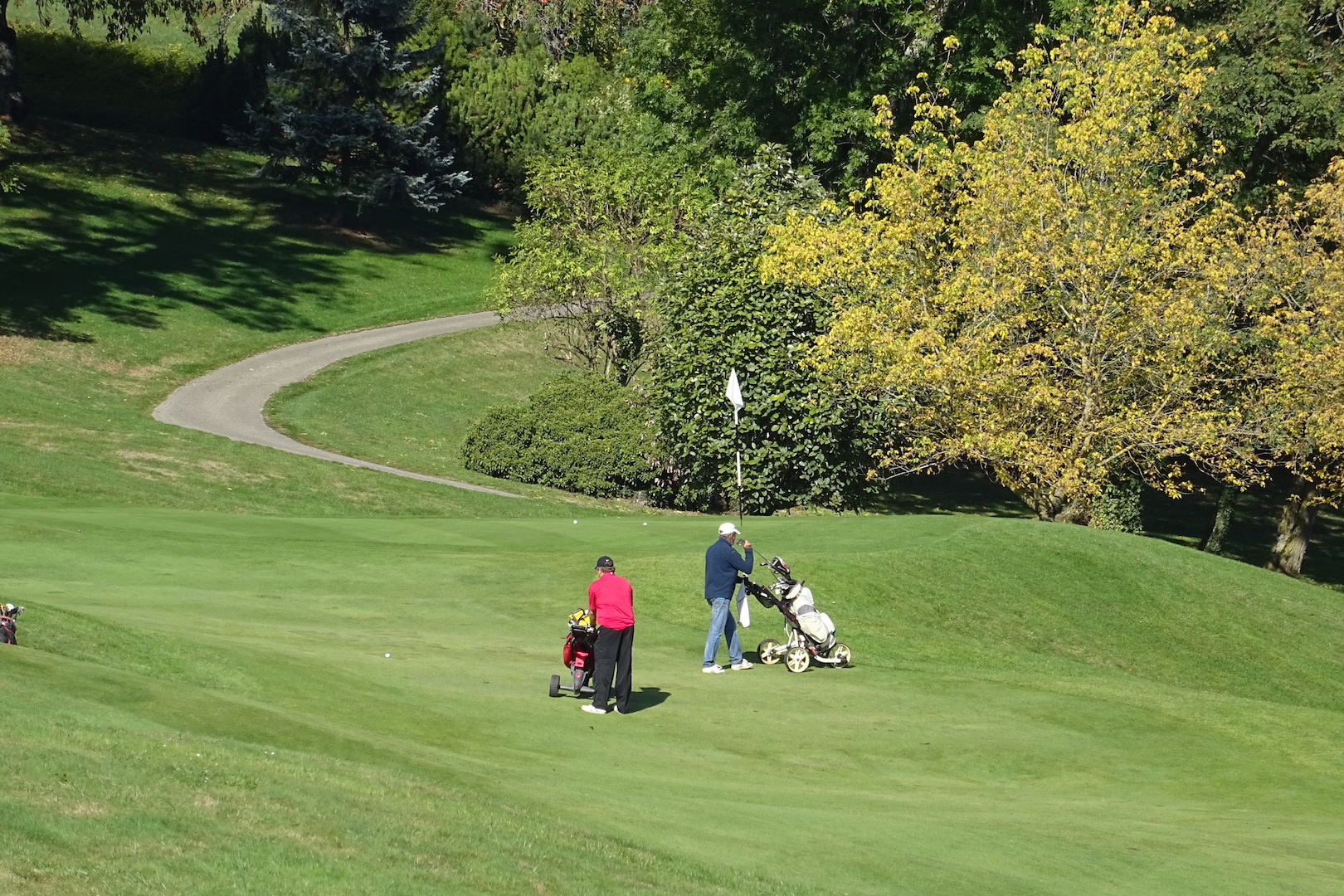 Le green surélevé du long par 4 n°9