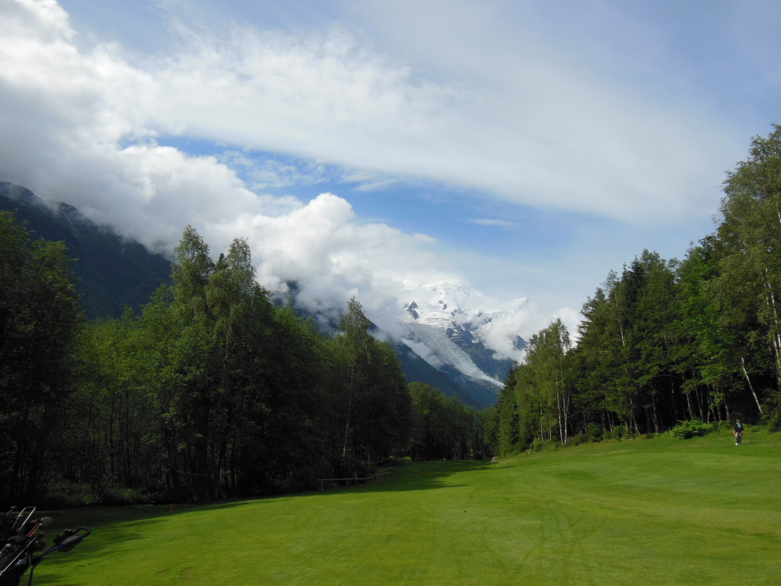 Le Glacier des Bossons depuis le dog-leg du n°7