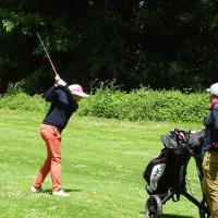 Le joli swing de Myriam QUINTON au par 5 n°17