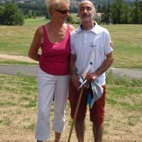 L'organisatrice et le vainqueur