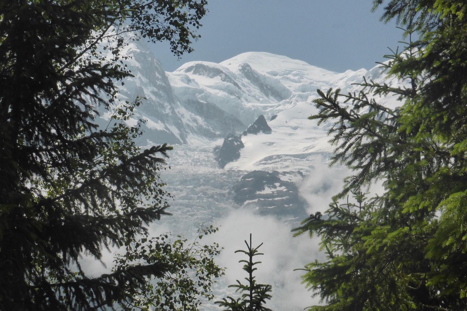Le Mont Blanc depuis le Balcon Sud, le 17 Juin