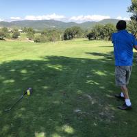 Mise en jeu de Gérard sur le par 3 n°12