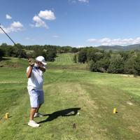 Drive de Félix au par 5 n°16 ...