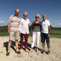 Le podium en Net (et l'organisatrice)