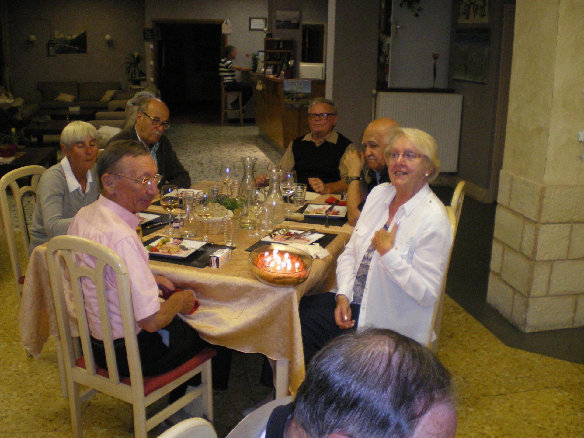 Dîner du lundi soir à l'Hôtel de la Crémaillère