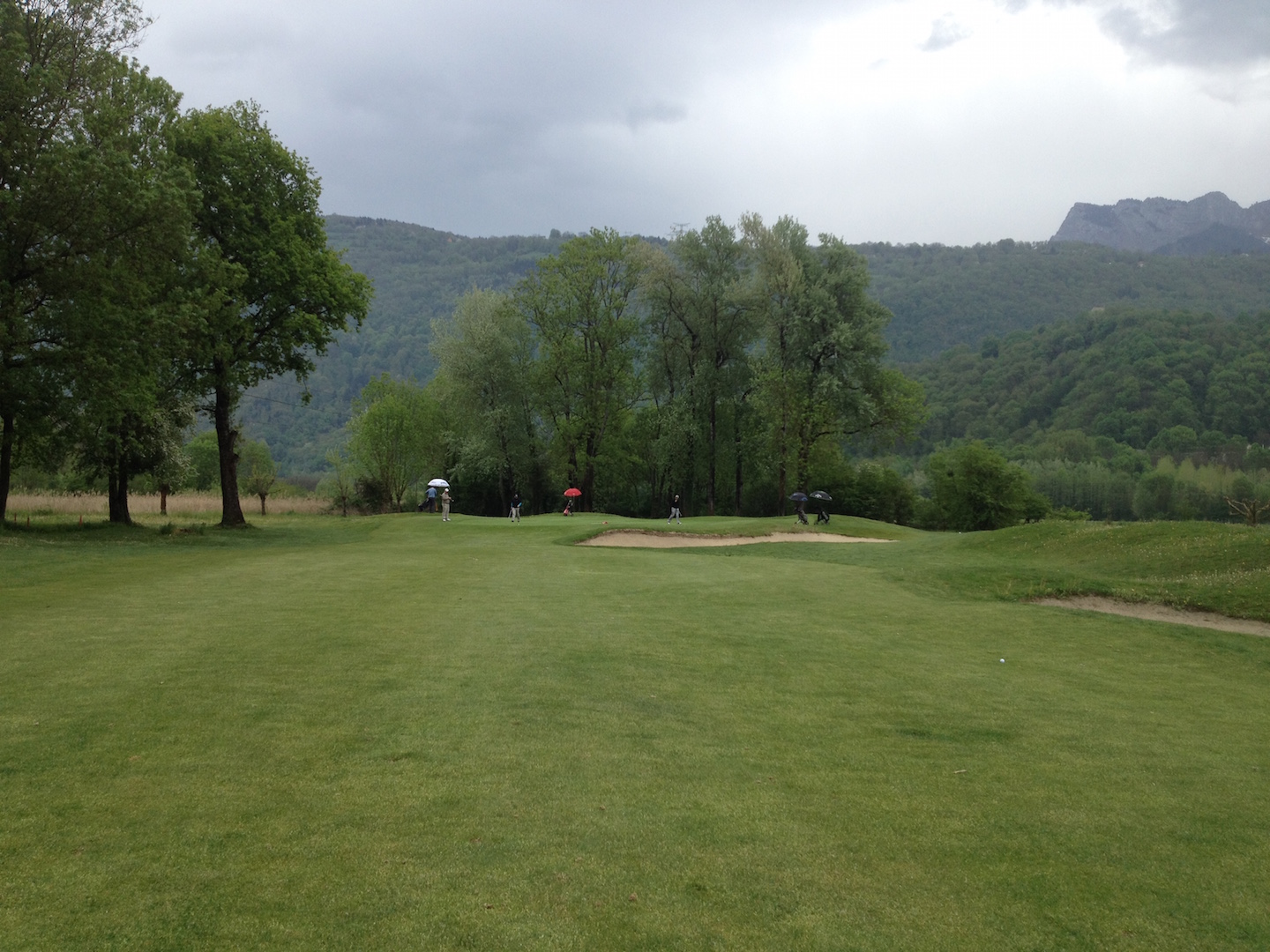 Bien défendu, le green du par 5 n°5